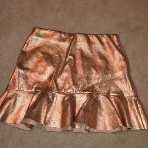 ZARA TRAFALUC COLLECTION ROSE GOLD SKIRT